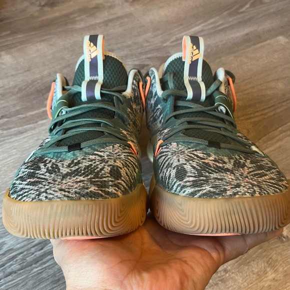 Adidas Harden Step Back 3 Basketball Shoes Green White Mens 12.5 UK 12 EU 47 1/3 main image 11